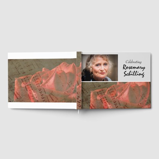 バラ&楽譜記念 ゲストブック (全面)