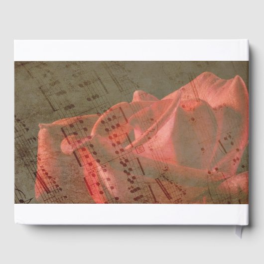 バラ&楽譜記念 ゲストブック (裏面)