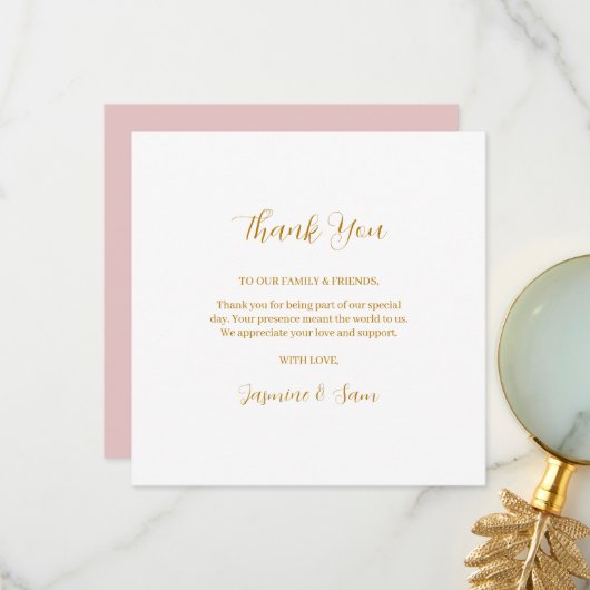 バラ 水彩 サンキューカード (正面/裏面インサイチュ)