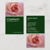 バラ – 濃い緑 名刺 (正面/裏面)