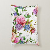 バラ、牡丹葉、カモミール アクセントクッション (正面(垂直))