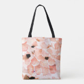 バラ、牡丹離れ、水の色のパターン。 トートバッグ (裏面)