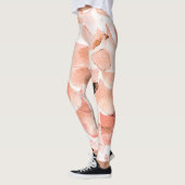 バラ、牡丹離れ、水の色のパターン。 レギンス (左)