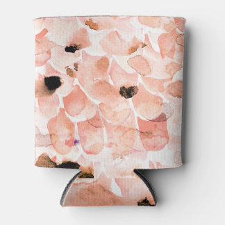 バラ、牡丹離れ、水の色のパターン。 缶クーラー