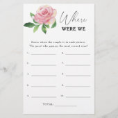 バラ – 私たちのブライダルシャワーゲーム (正面)