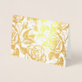 バラ 箔カード (正面)