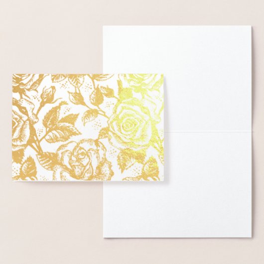 バラ 箔カード (ディスプレー)