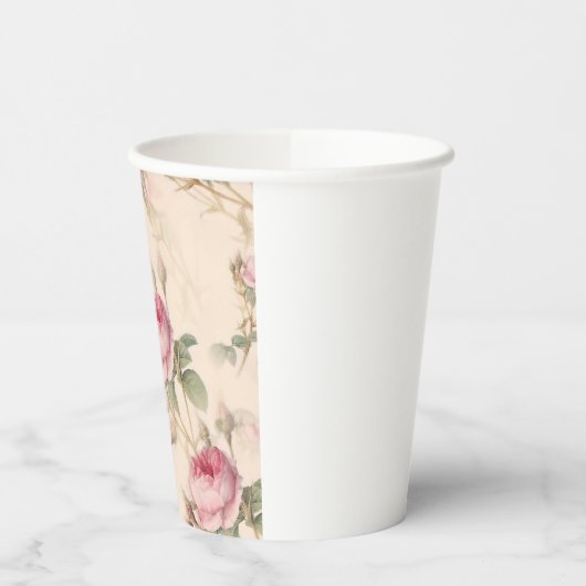 バラ 紙コップ (左)