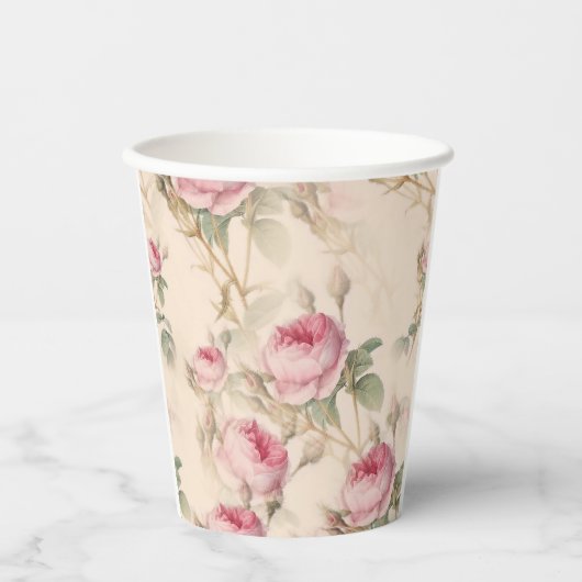バラ 紙コップ (正面)