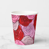 バラ 紙コップ (正面)