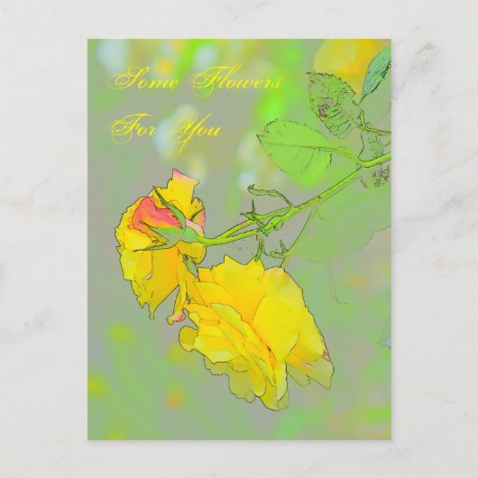 バラ　素敵なバラをここでゲット！ ポストカード (正面)