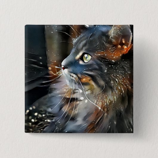 バラ 缶バッジ (正面)