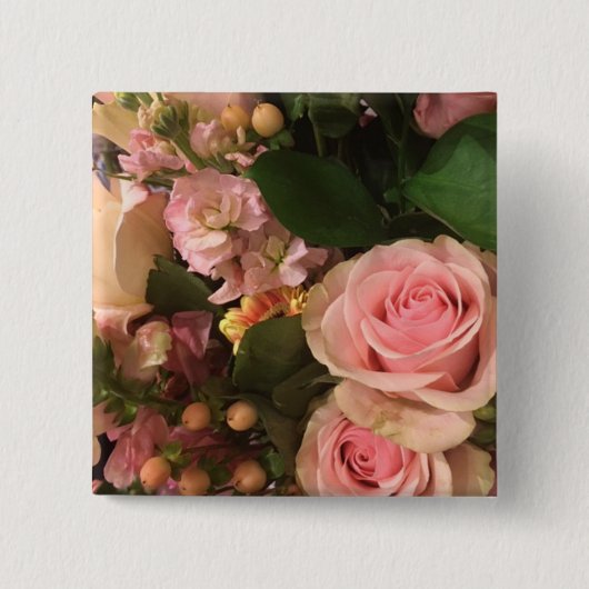 バラ 缶バッジ (正面)