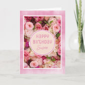 バラ!美しいカスタムハッピーバースデーカード シーズンカード (正面)