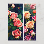 バラ、花、ポストクロッシング ポストカード (正面)