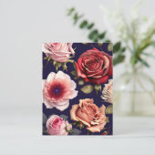 バラ、花、ポストクロッシング ポストカード (スタンド正面)