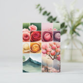 バラ、花、ポストクロッシング ポストカード (スタンド正面)