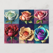 バラ、花、ポストクロッシング ポストカード (正面)