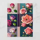 バラ、花、ポストクロッシング ポストカード (正面)