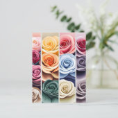 バラ、花、ポストクロッシング ポストカード (スタンド正面)