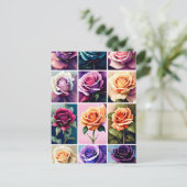 バラ、花、ポストクロッシング ポストカード (スタンド正面)