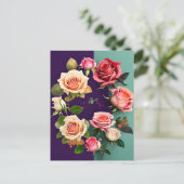 バラ、花、ポストクロッシング ポストカード (スタンド正面)