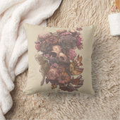 バラ・蛾 クッション (ブランケット)