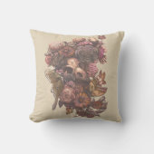 バラ・蛾 クッション (正面)