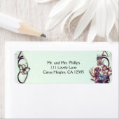 バラ&蝶ブロンズキンセニェラパーティー ラベル (インサイチュ)