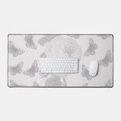 バラ・蝶 デスクマット (キーボード&マウス)