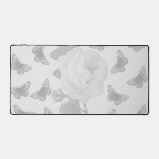 バラ・蝶 デスクマット (正面)