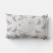 バラ・蝶 ランバークッション (裏面)