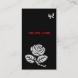 バラ・蝶 名刺