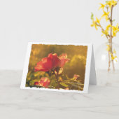 バラ、誕生日 カード (黄色い花)