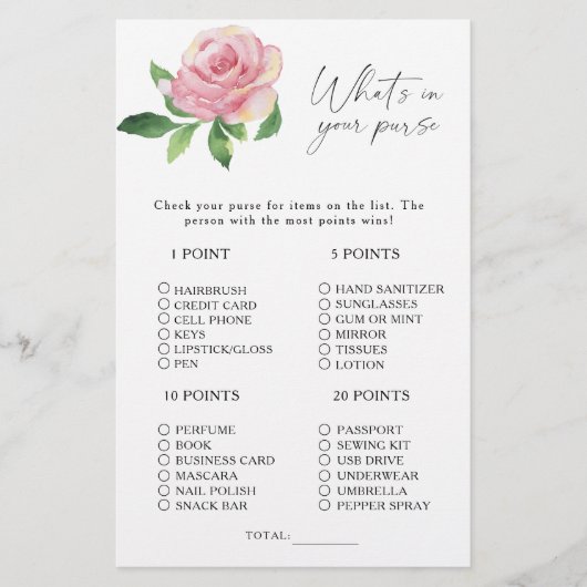 バラ – 財布のゲームの内容 (正面)