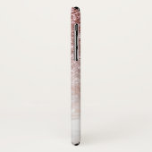 バラ-金ゴールドグリッター&マーブルグラデーション Case-Mate iPhoneケース (裏面/左)