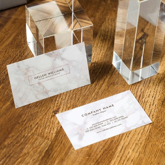 バラ-金ゴールドデラックスマフェイクーブルストーン 名刺