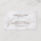 バラ-金ゴールドデラックスマフェイクーブルストーン 名刺 (裏面)