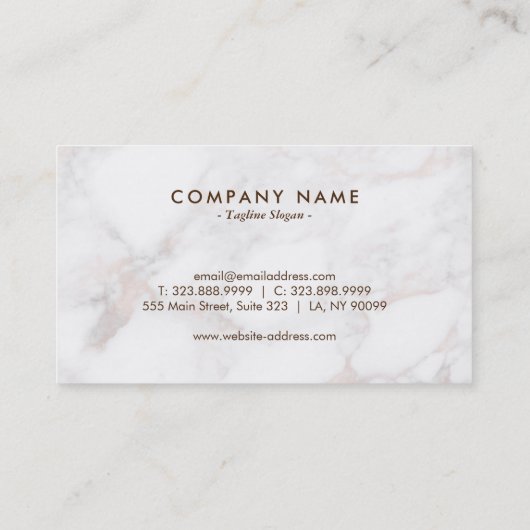 バラ-金ゴールドデラックスマフェイクーブルストーン 名刺 (裏面)