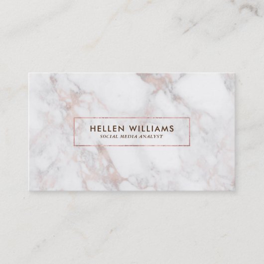 バラ-金ゴールドデラックスマフェイクーブルストーン 名刺 (正面)