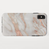 バラ-金ゴールドフェイク大理石組織 Case-Mate iPhoneケース (裏面(横))