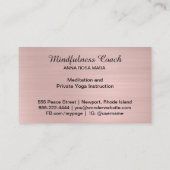 *～*バラ・金ゴールド・バタフライ・ミジカル・スターズ 名刺 (裏面)