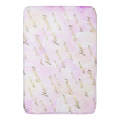 バラ,金ゴールド,銀,誕生日,花,フローラ, バスマット (正面縦)