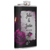 バラ、鍵、ハート フラスク (右)