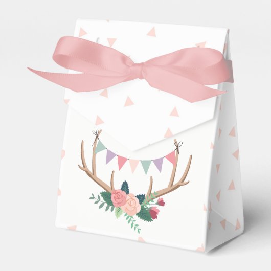 バラ〔雄ジカの〕枝角&パーティーバンティンガールズ誕生日 フェイバーボックス (正面サイド)