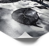 バラ – 青 フォトプリント            (角)