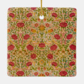 バラ、1883年ウィリアム・モリス セラミックオーナメント (裏面)