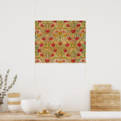 バラ、1883年ウィリアム・モリス ポスター (キッチン)