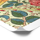 「バラ」、1883年（木綿） ポスター (角)