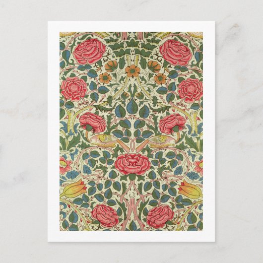 「バラ」、1883年（木綿） ポストカード (正面)